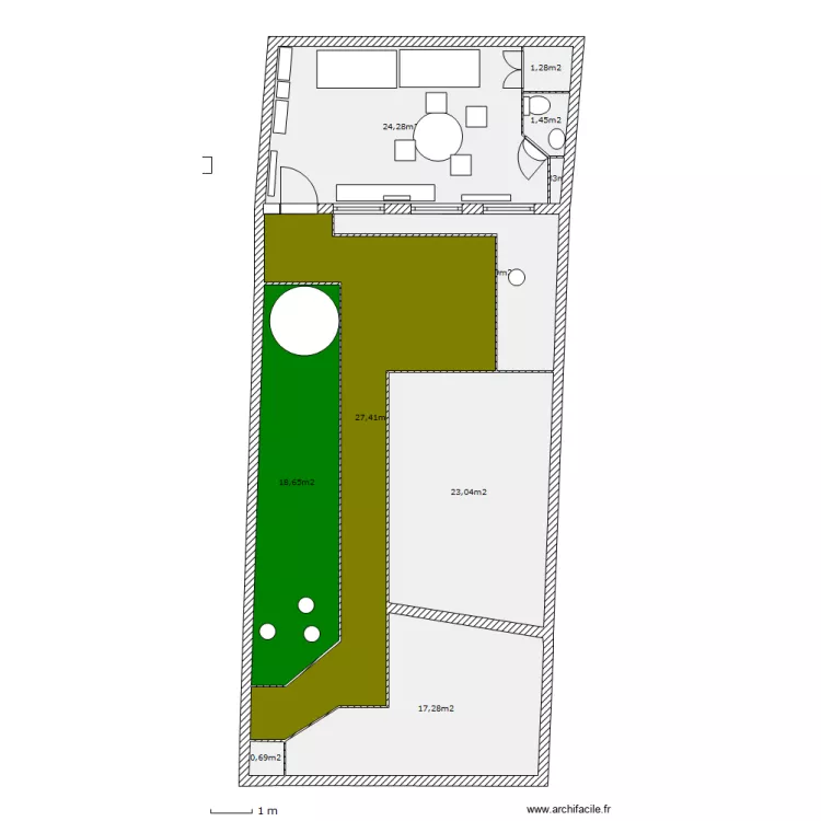 jardin1e. Plan de 