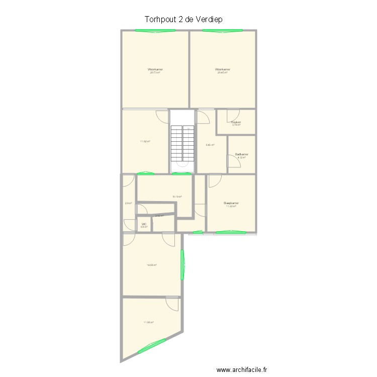 TORHOUT 3 de VERDIEP. Plan de 0 pièce et 0 m2