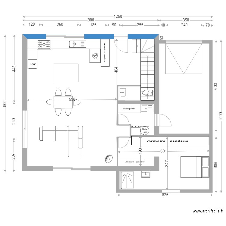 rez de chaussée. Plan de 0 pièce et 0 m2