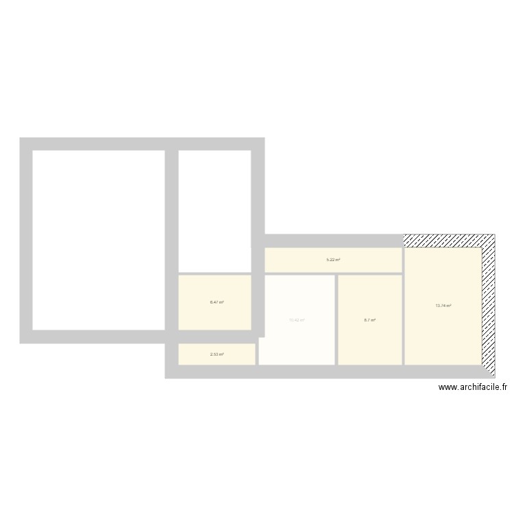 mathieu 13/03. Plan de 9 pièces et 80 m2