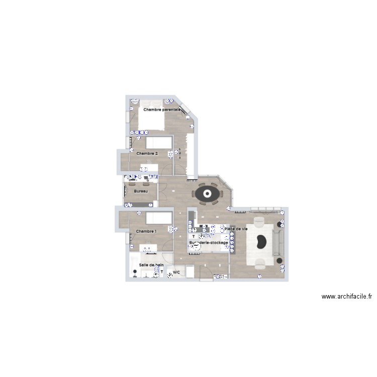 Plan électrique Genevilliers. Plan de 0 pièce et 0 m2