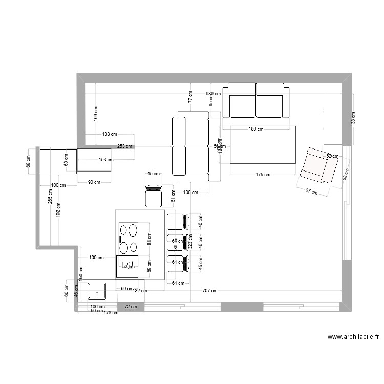 appartement marcq v3. Plan de 0 pièce et 0 m2
