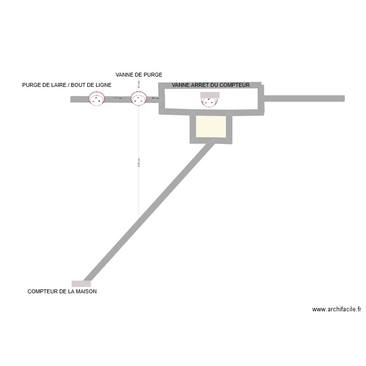 arrivé d'eau le grand. Plan de 0 pièce et 0 m2