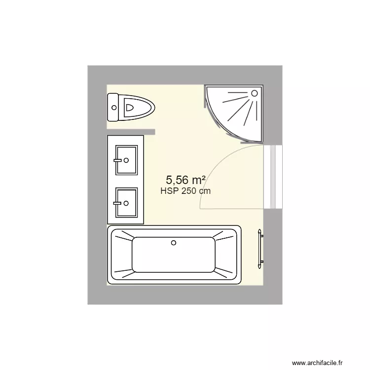 Plan salle de bain. Plan de Plan salle de bain. Plan de