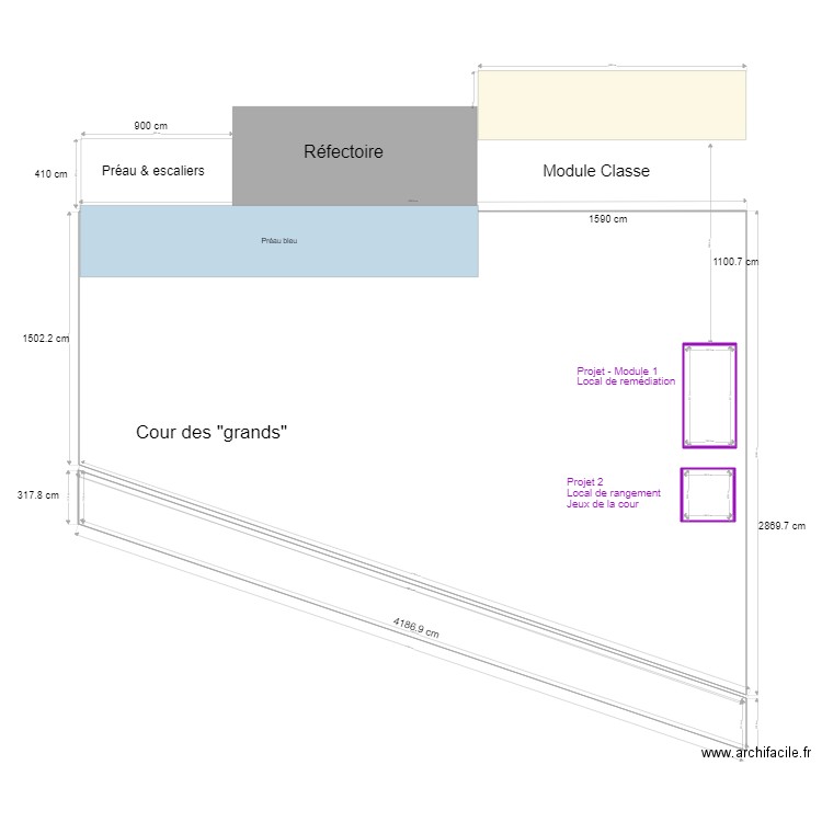 Modules. Plan de 0 pièce et 0 m2