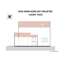 Coupe face nord est projet&eacute;e 1
