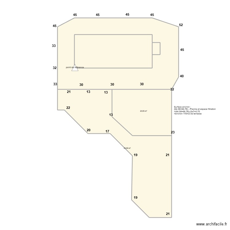 terrasse_v5_niveaux. Plan de 5 pièces et 154 m2