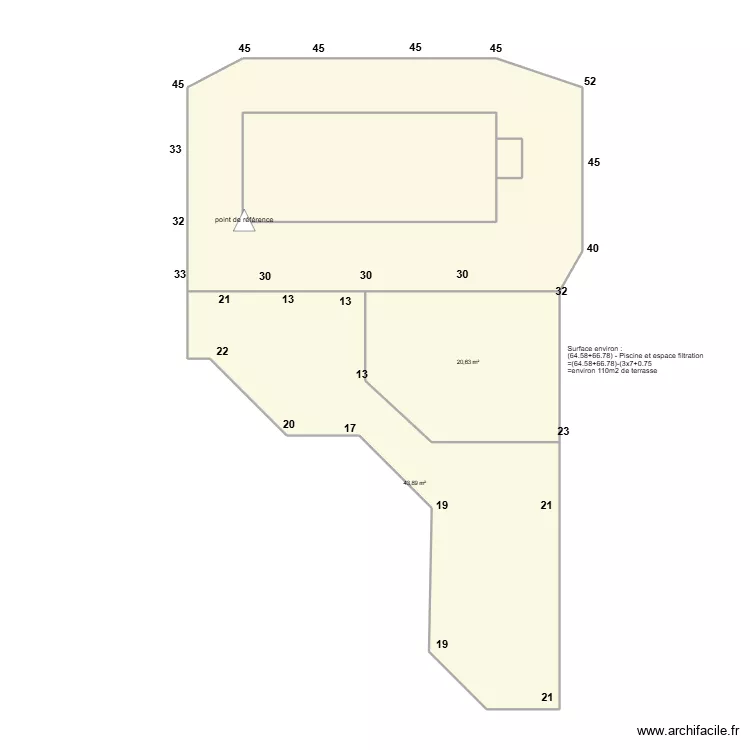 terrasse_v5_niveaux. Plan de 