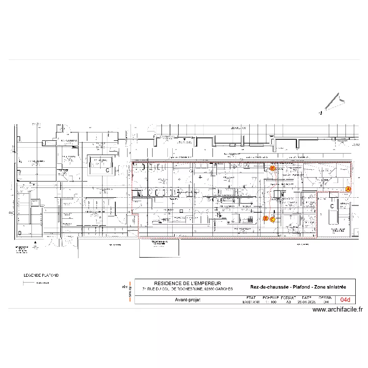 plan reperage installation sous tension. Plan de 