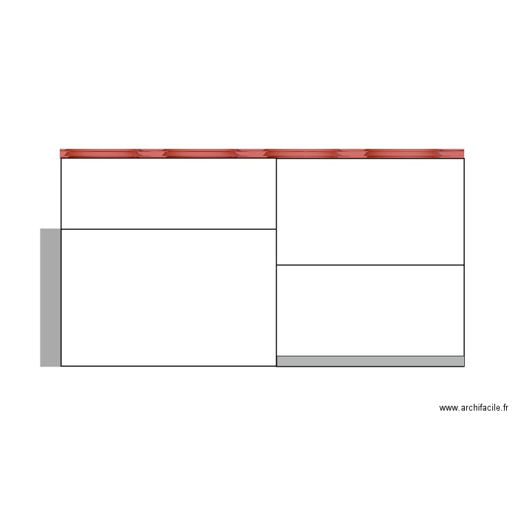 Plan façade ouest - PROJET . Plan de 0 pièce et 0 m2