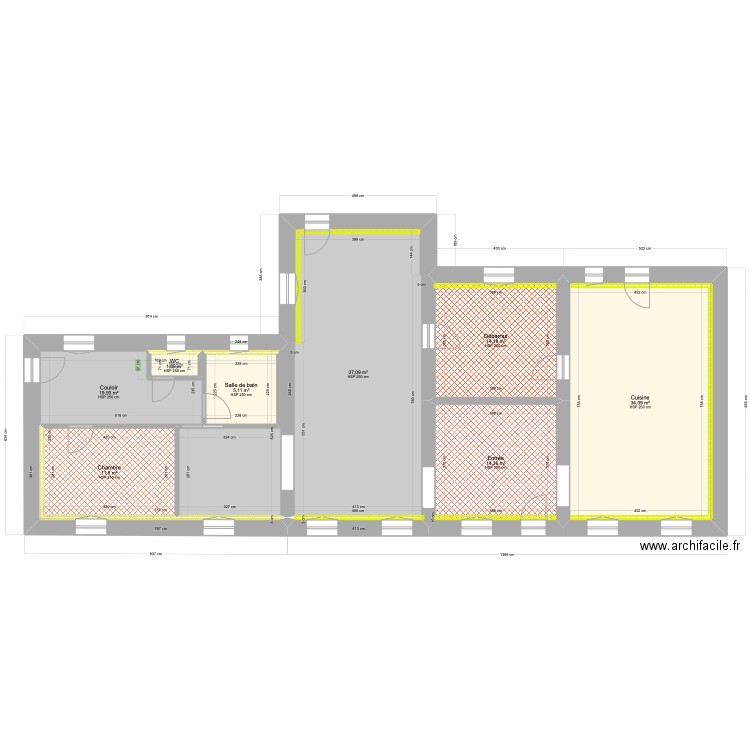 Dorryhée Indiren. Plan de 8 pièces et 139 m2