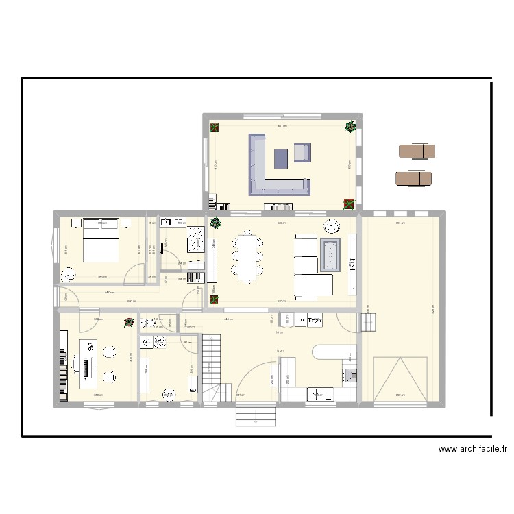 Maison Lescar V2. Plan de 0 pièce et 0 m2