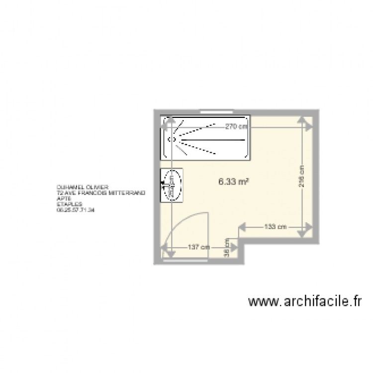 DUHAMEL OLIVIER . Plan de 0 pièce et 0 m2