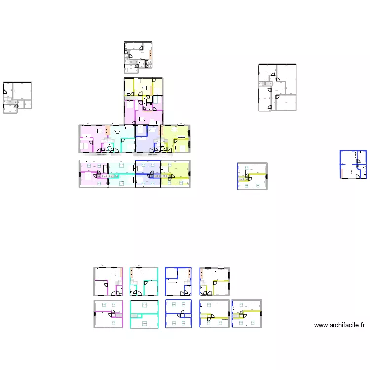 Bureau &eacute;tage Grade. Plan de 
