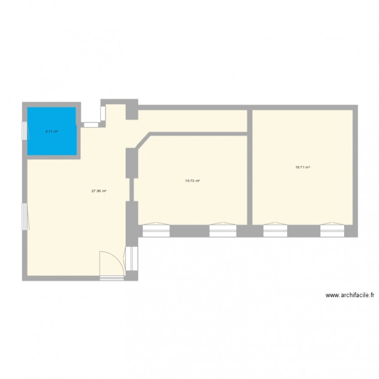 Molnar 17 aménagé 2 chambres 2. Plan de 0 pièce et 0 m2