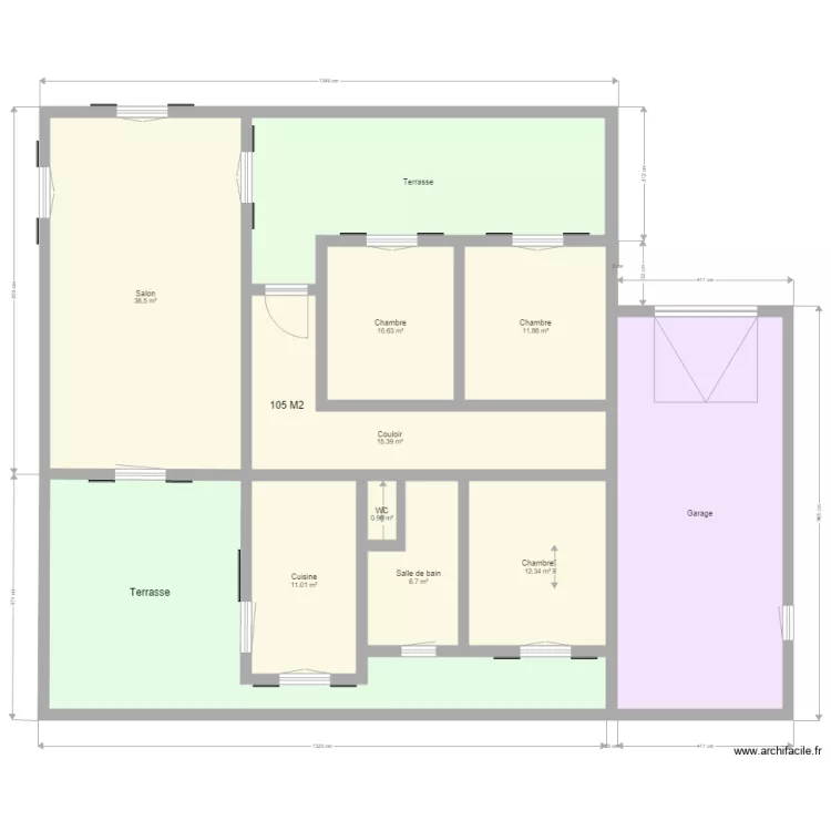 MAISON CORSE. Plan de 