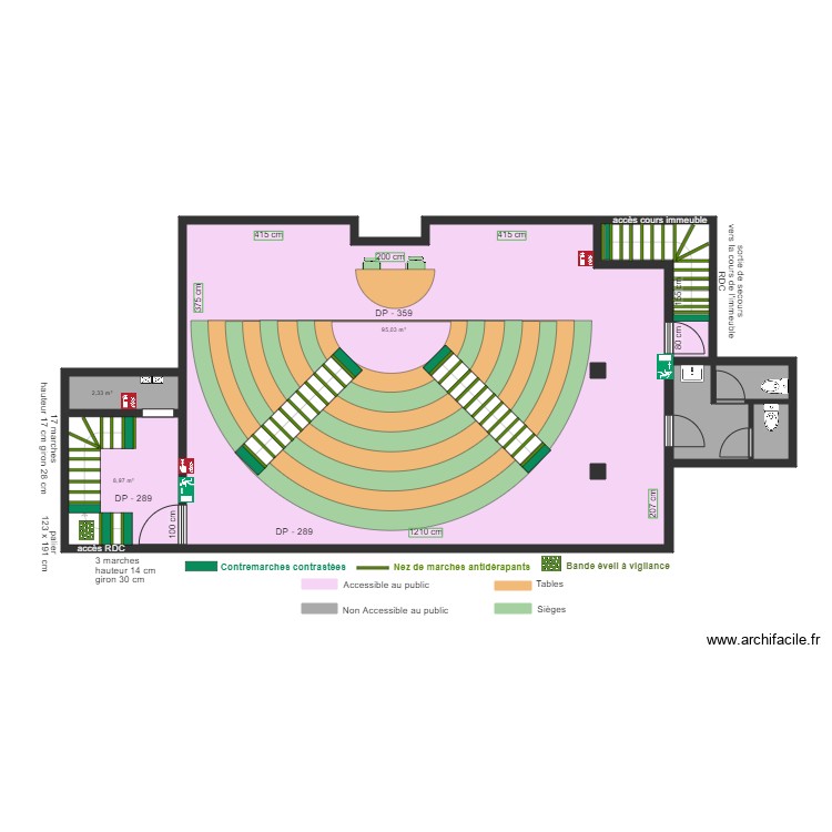 SOUS SOL PEREIRE RECYCLAGE RECUPERATION APRES TRAVAUX. Plan de 0 pièce et 0 m2