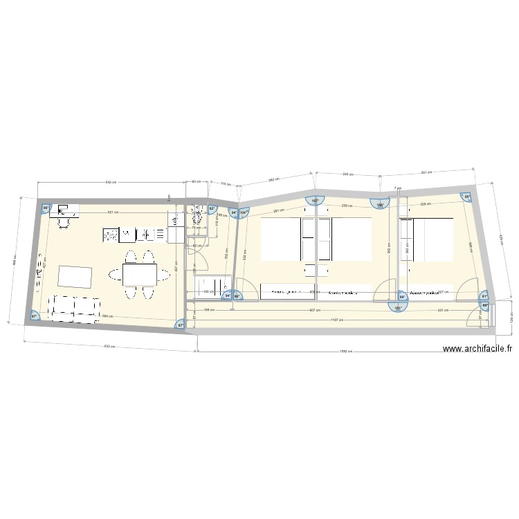 T3 BOTTI envisagé variante 2. Plan de 0 pièce et 0 m2