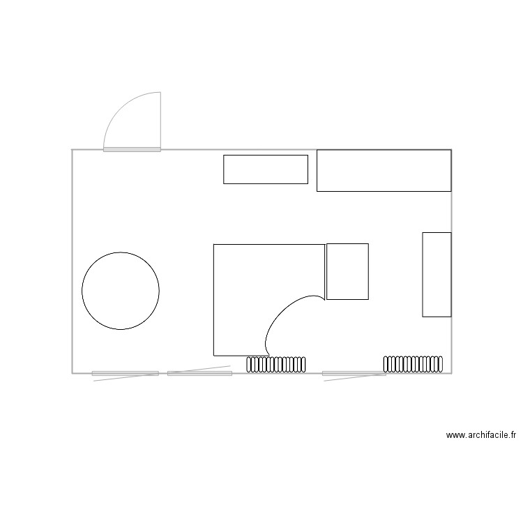 plan 1C. Plan de 0 pièce et 0 m2