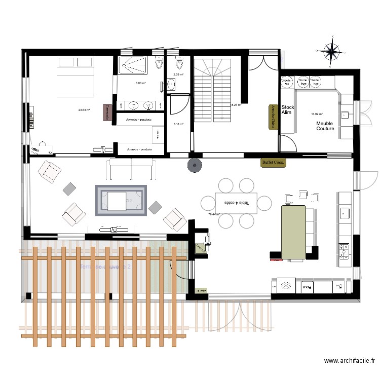 B Rdc 10. Plan de 0 pièce et 0 m2