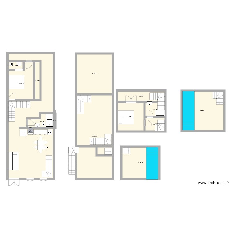 BROUILLON MAISON CENTRE VILLE MAIRIE. Plan de 0 pièce et 0 m2