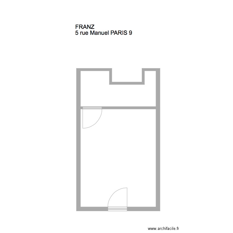 Franz  Bureau. Plan de 0 pièce et 0 m2