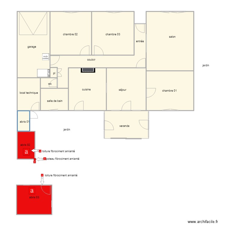 gaudin st michel am. Plan de 0 pièce et 0 m2