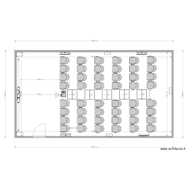 RP ciné. Plan de 0 pièce et 0 m2