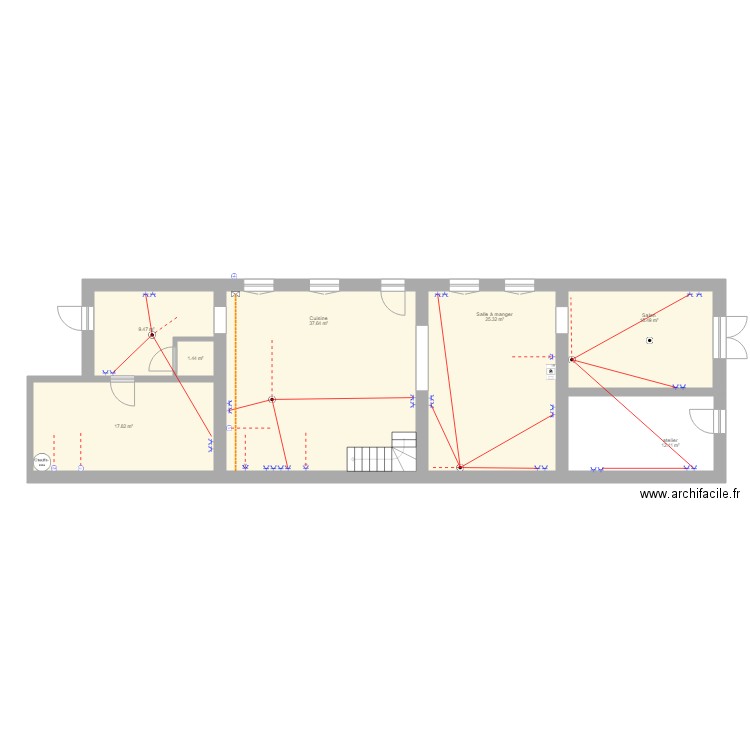 circuit puissance. Plan de 0 pièce et 0 m2