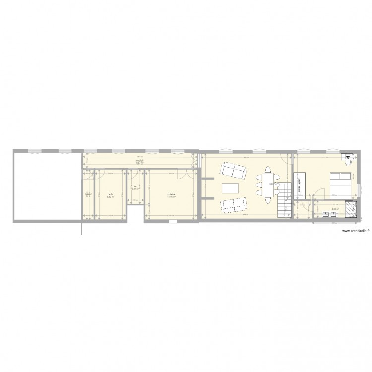 lemesnil chambre parent en bas. Plan de 0 pièce et 0 m2