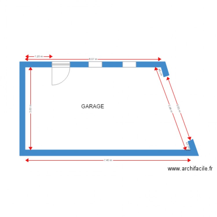 GARAGE. Plan de 0 pièce et 0 m2