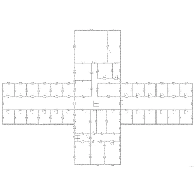 deuxi&egrave;me &eacute;tage d&eacute;finitif. Plan de 