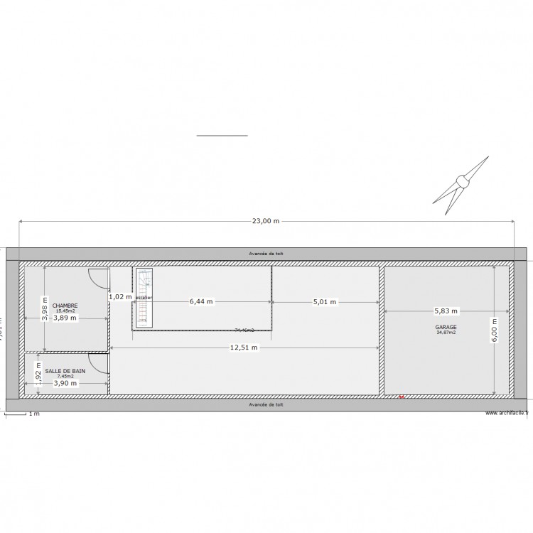 Etage 100e . Plan de 0 pièce et 0 m2