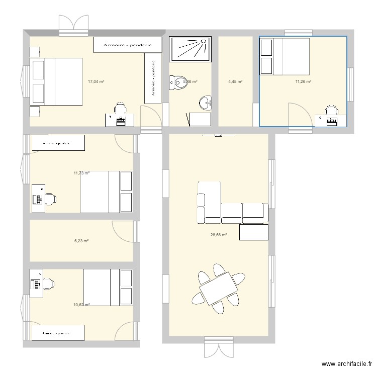 Maison. Plan de 0 pièce et 0 m2