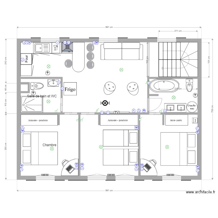 RDC 777009. Plan de 0 pièce et 0 m2