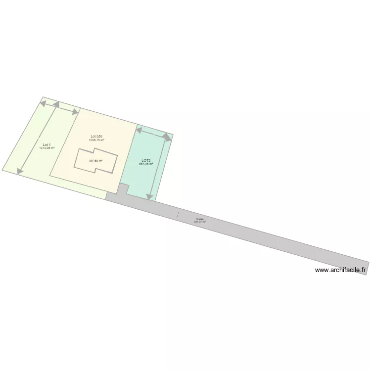 Castelmaurou 32 Clos du Loup. Plan de 