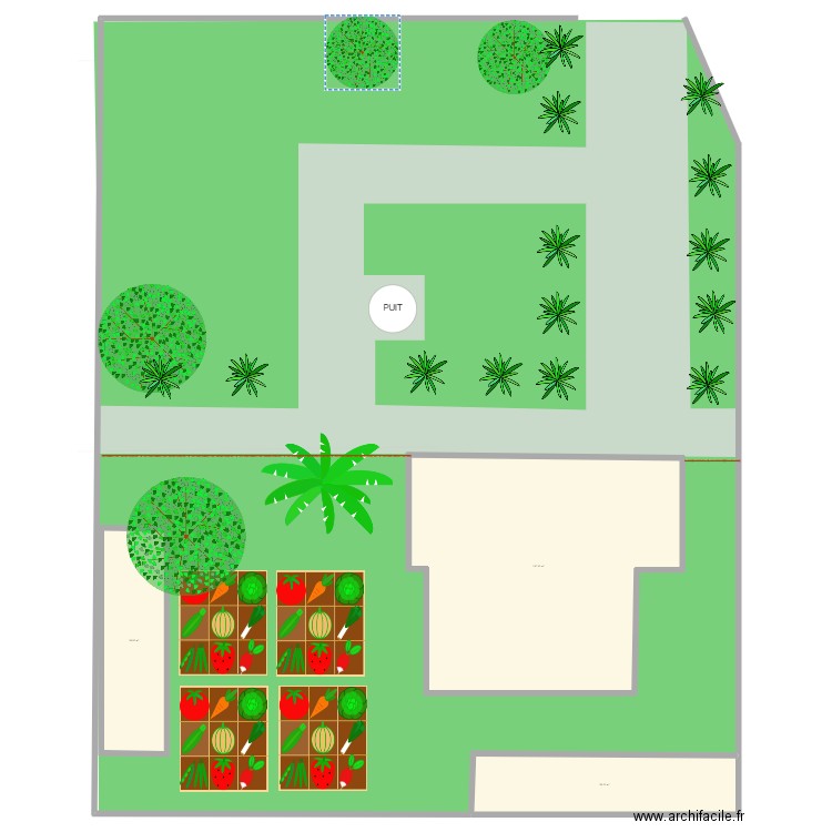 MAHABO V1. Plan de 3 pièces et 330 m2