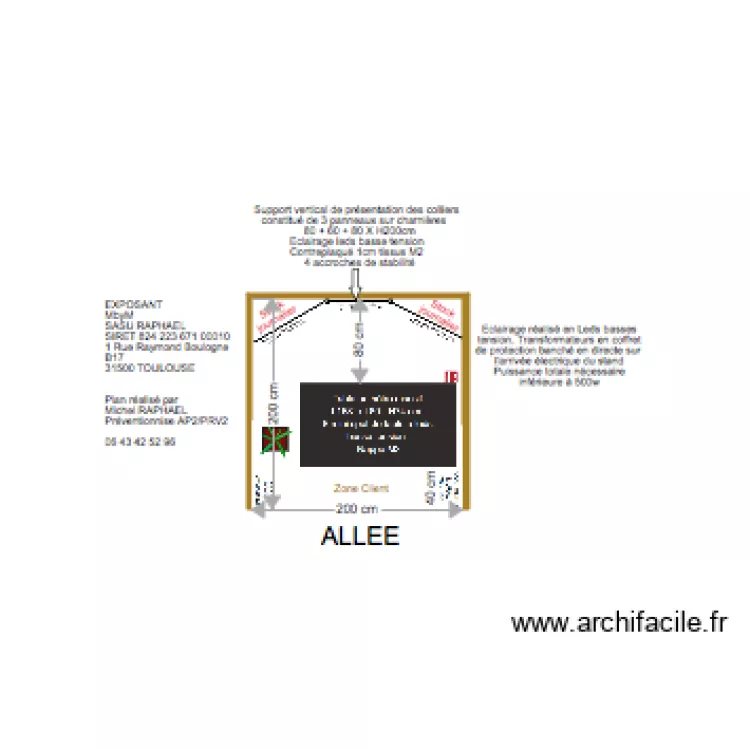 Artoulouse expo. Plan de 