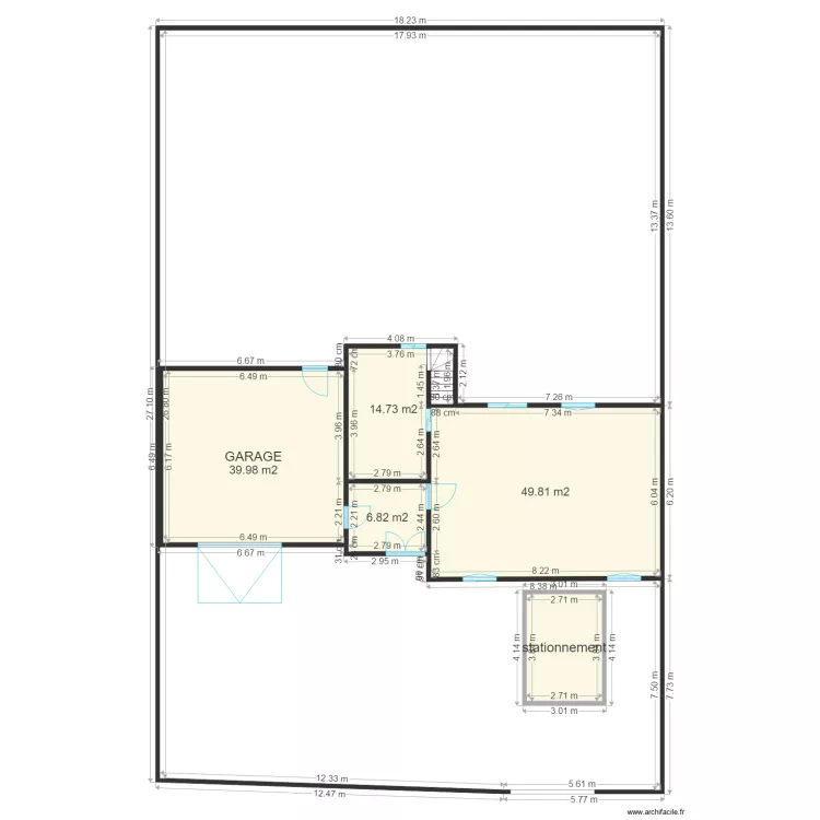 NOUV MAISON GARAGE. Plan de 