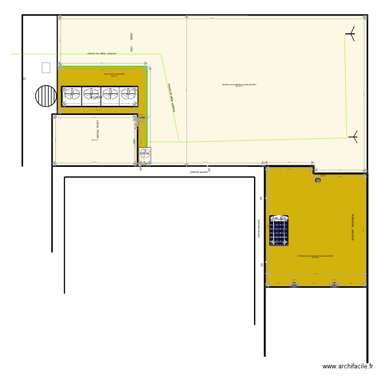 OPT CENTRE VILLE 28 09 2021 R 3  sous protection lourde gravillion. Plan de 9 pièces et 546 m2