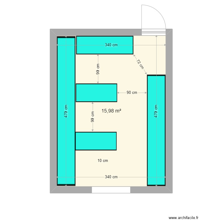 DRESSING RDC V2. Plan de 0 pièce et 0 m2