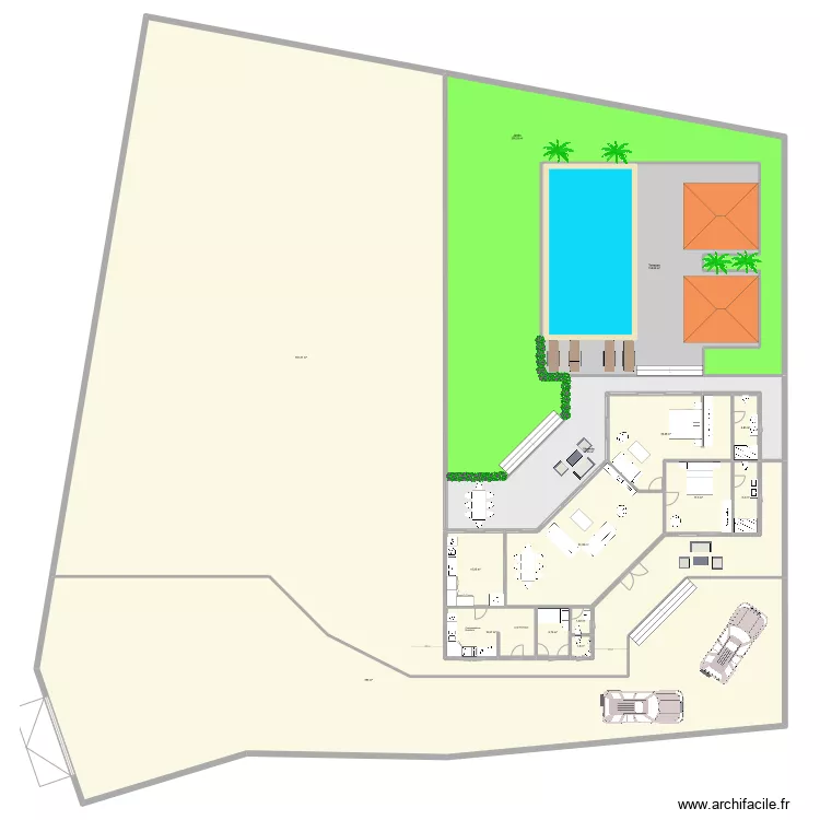 MAYA 11 1 villa V2. Plan de 