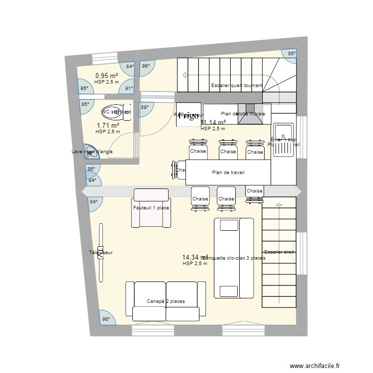 plan maison 1 ere etage. Plan de 0 pièce et 0 m2