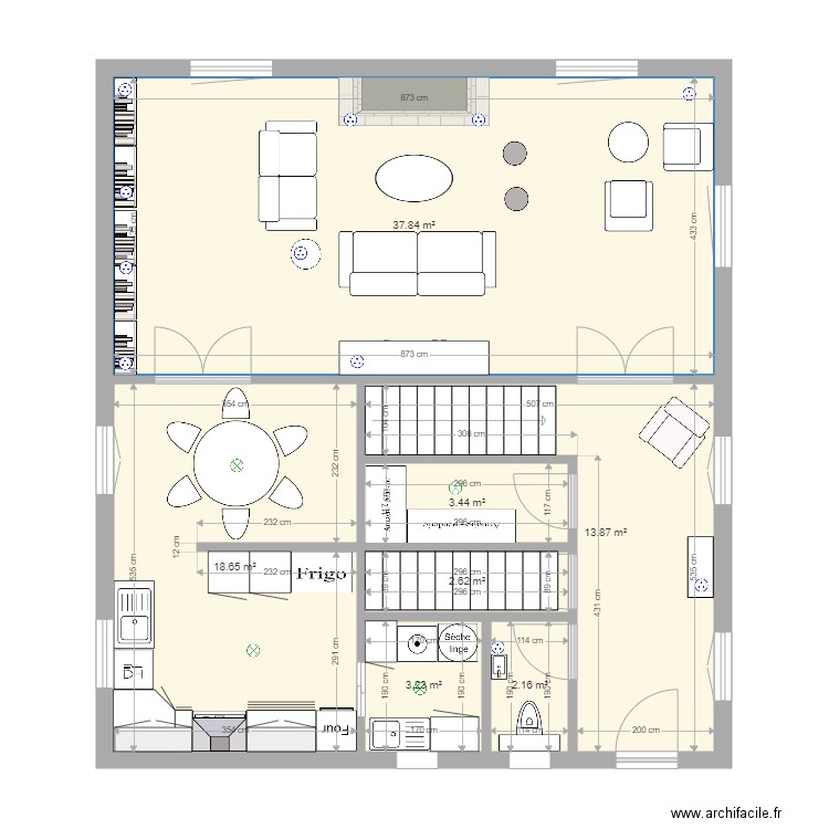 RDC Castel 1. Plan de 0 pièce et 0 m2