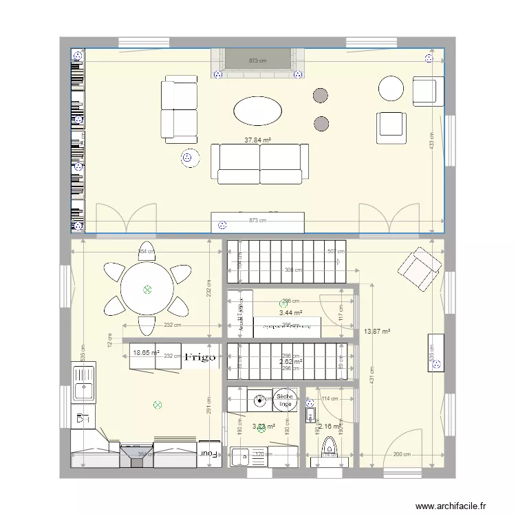 RDC Castel 1. Plan de 
