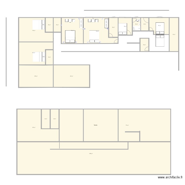 chambre Farrell 3. Plan de 0 pièce et 0 m2