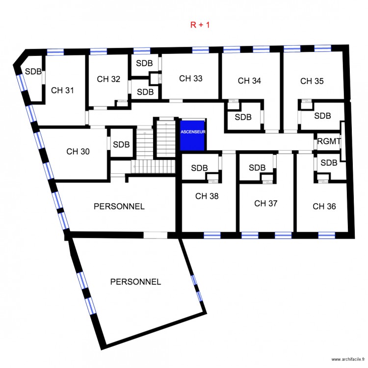 HDF R1. Plan de 0 pièce et 0 m2