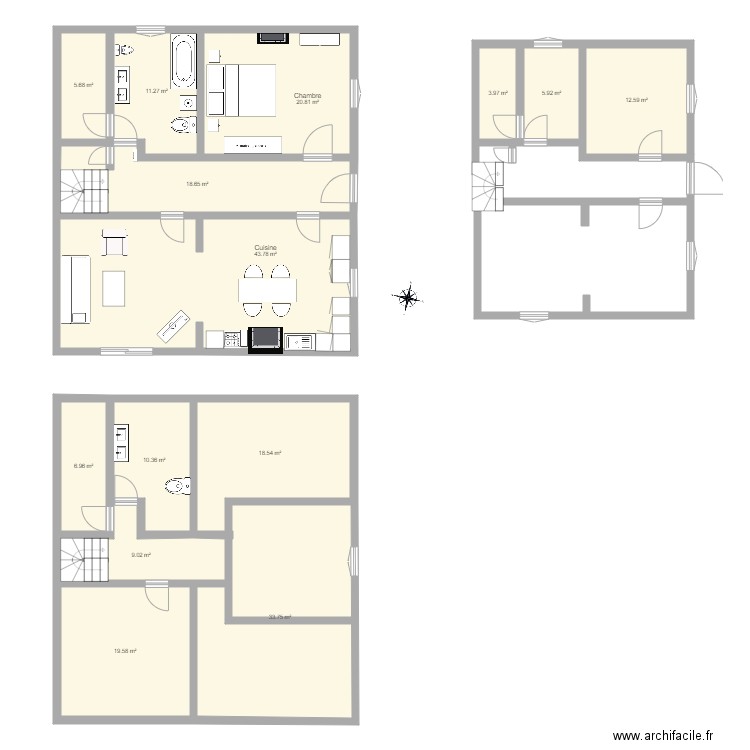 Maison Mignots. Plan de 0 pièce et 0 m2