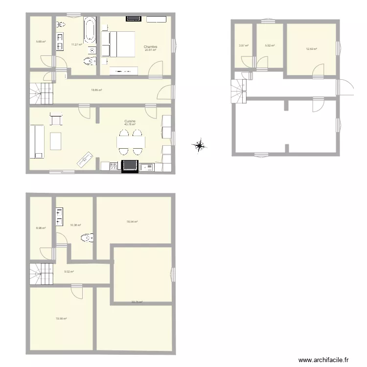 Maison Mignots. Plan de Maison Mignots. Plan de