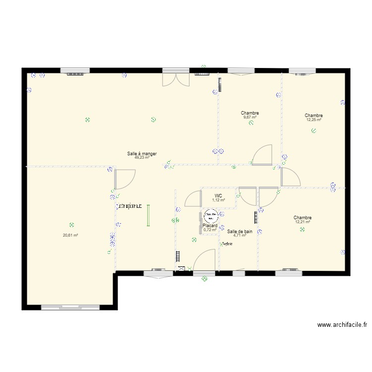 Breteuil état actuel. Plan de 0 pièce et 0 m2